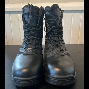 Thorogood 8’’ Composite Toe Metal free, side zipper work boot. Size W 10, M 8.